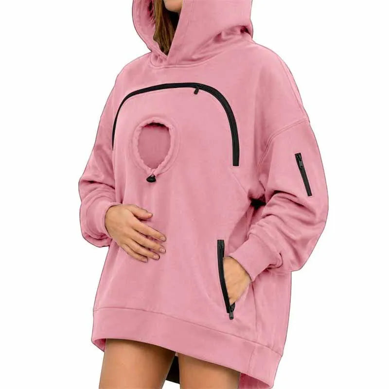 Sudadera canguro con mascota