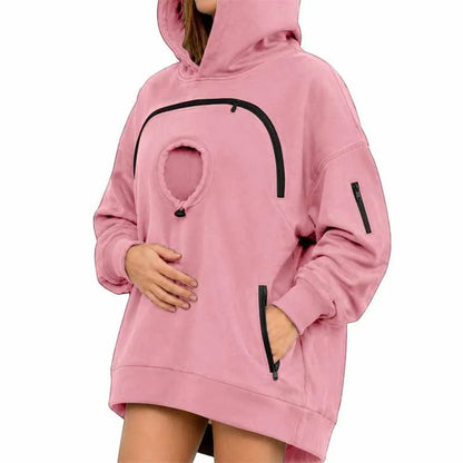 Sudadera canguro con mascota