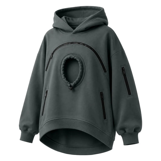 Sudadera Canguro para Perros – Gris