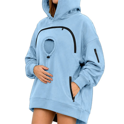 Sudadera canguro para perros azul
