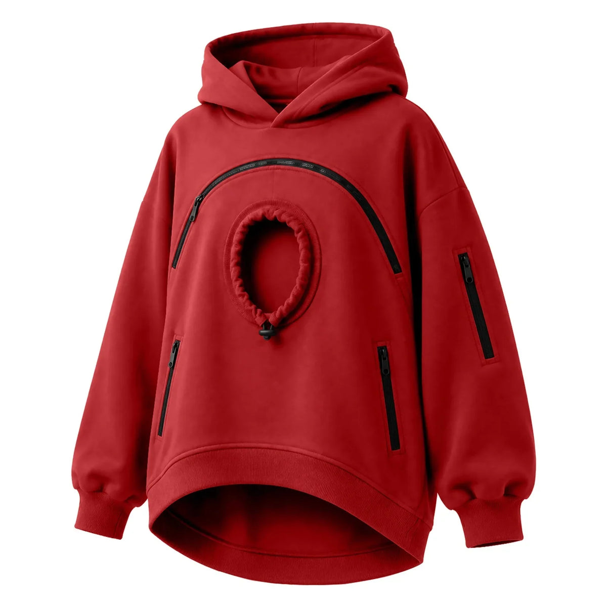 Sudadera canguro para perros rojo