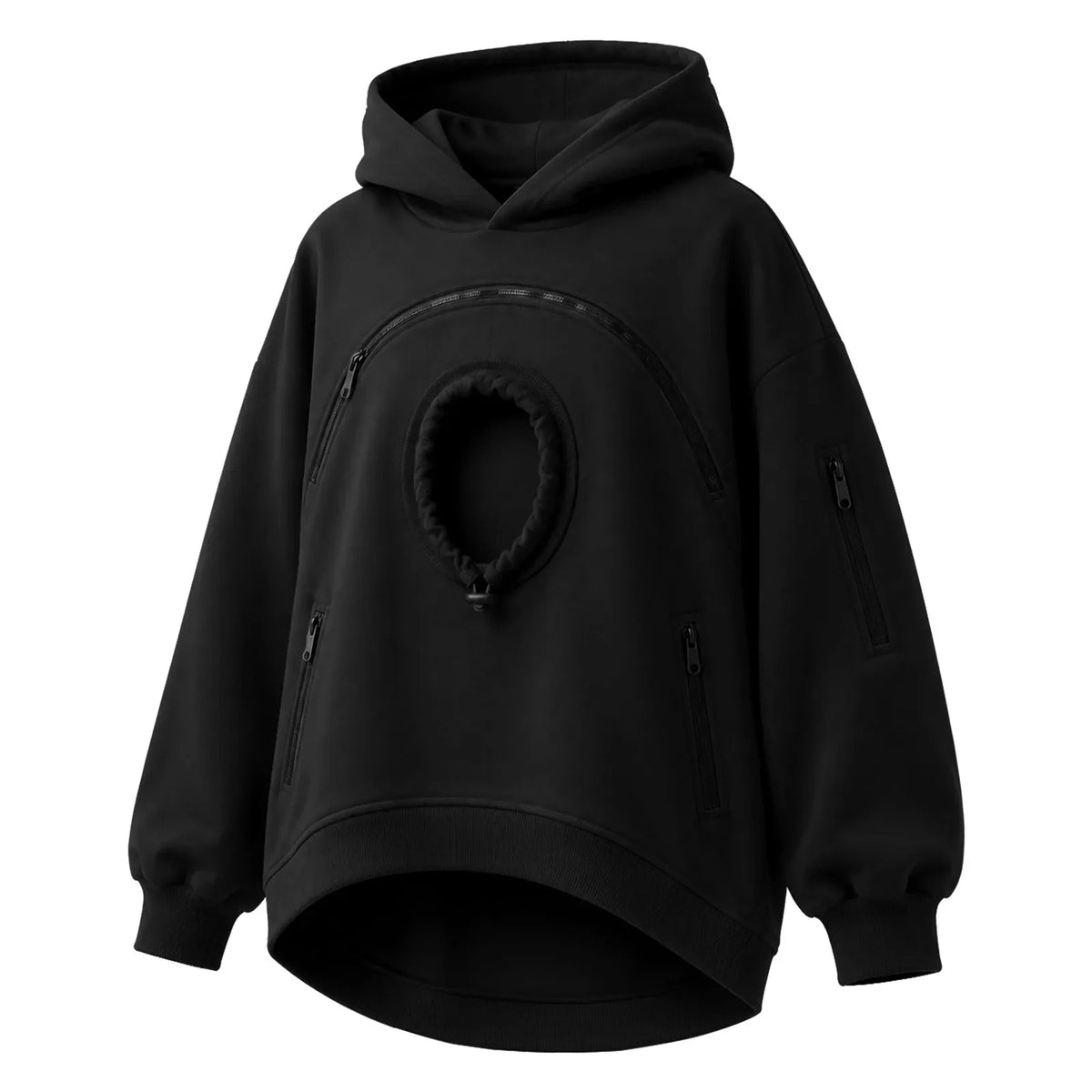Sudadera canguro para perros negra