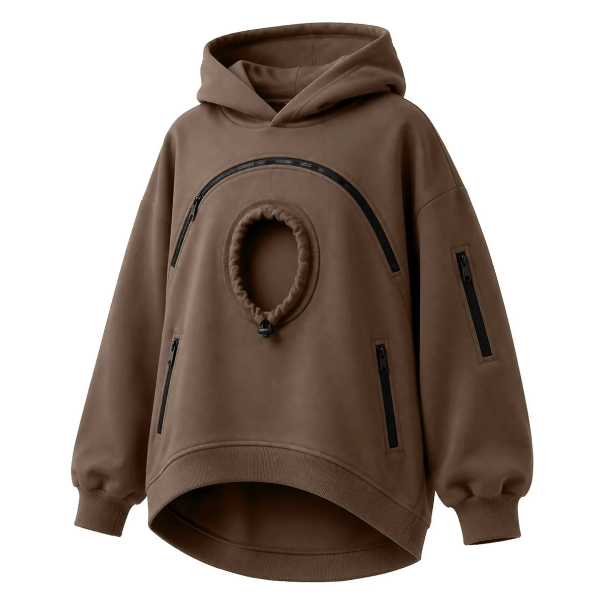 Sudadera canguro para gatos marrón